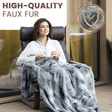 Everlasting Comfort Luxury Faux Fur Throw Blanket - Ultra Soft and Fluffy