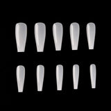 KADS Coffin Nails Long Fake Nails Acrylic Nails Coffin Shaped Ballerina Nails Tips 500pcs Full Cover False Nail Artificial Nails with Case for Nail Salons and DIY Nail Art 10 Sizes (HC70)