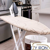 Ezy Iron Ironing Board Cover and Pad Thick Padding, Heat Reflective Fits Small