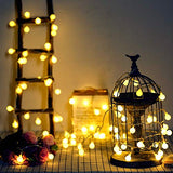 WERTIOO 33ft 100 LEDs Battery Operated String Lights Globe Fairy Lights