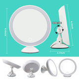 10X Magnifying Mirror with Light,Magnifying Makeup Mirror, Travel Makeup Mirror and Portable Bathroom Makeup Mirror.