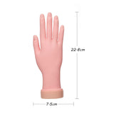 2PCS Practice Hand for Acrylic Nails Bendable Hand Display Soft Prosthetic Manicure Practice Set for Nail Art Beginners (Right Hand2)