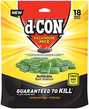 d-Con Corner Fit Mouse Poison Bait Station, 18 Count (Pack of 1)