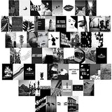 60 Pieces Wall Collage Kit Aesthetic Room Decor for Bedroom,Black and White Photo