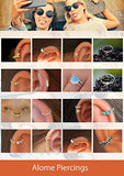 Tiny Silver Nose Ring hoop - 24 gauge snug Nose Hoop thin nose Piercings hoops