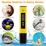 PH Meter for Water Hydroponics Digital PH Tester Pen 0.01 High Accuracy Pocket Size