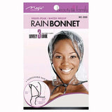 Magic Water Proof Rain Bonnet 12-Pack, Full size for the perfect fit, Fashionable hair protection, Features a visor peak and waterproof material