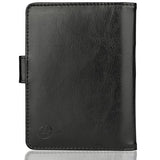 GDTK Leather Passport Holder Cover Case RFID Blocking Travel Wallet (Black)