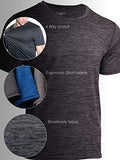 Men's Quick Dry Fit Dri-Fit Short Sleeve Active Wear Training Athletic Essentials Crew