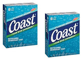 Coast Classic Original Scent 4oz, 8 Bars 2 Packs (total 16 count)