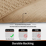 Yimobra Original Luxury Shaggy Bath Mat, 24 x 17 Inches, Soft and Cozy, Super Absorbent