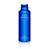 Perry Ellis Fragrances 360 Very Blue for Men, Deodorizing Body Spray, 6.8 Fluid Ounce