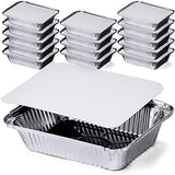 DecorRack 2.25 Lb. Aluminum Pan Disposable with Flat Board Lid, Heavy Duty