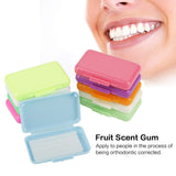 Ortho Wax Gum, Dental Flavoured Relief Ortho Wax, Brace Fruit Scent Gum Irritation Set (10 Boxes/Set)