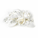 Ivory Simulated Pearl & Rhinestone Accent Wedding Bridal Comb