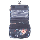 L&FY Multifunction Portable Travel Toiletry Bag Cosmetic Makeup Pouch Toiletry Case Wash Organizer (Navy blue star)