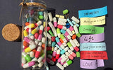 INFMETRY Capsule Letters Message in a Bottle (Mixed Color 90pcs)