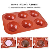 5pcs Half Circle Sphere Silicone Mold for Hot Chocolate Bomb, Baking Mold for Making