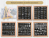 Felt Letter Board with Letters, 10x10 inch Changeable Letter Boards + Pre Cut & Sorted