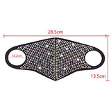 FOOFUM Sequin Face Mask for Women- Rhinestone Face Mask Carnival Party Mask