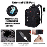 Extra Large 50L Travel Laptop Backpack with USB Charging Port Fit 17 Inch Laptops