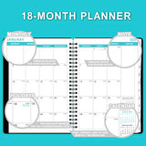 2021-2022 Monthly Planner - 18-Month Planner with Tabs & Pocket,