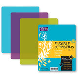 Flexible Plastic Cutting Board Mats set, Colorful Kitchen Cutting Board Set of 3
