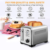 Toaster 2 Slice Best Rated Prime Stainless Steel Toasters with Removable Crumb Tray