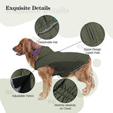 EMUST Dog Winter Coats, Fleece Dog Coats for Small Dogs Winter, Windproof Warm