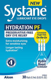 Alcon Systane Hydration Preservative-Free Lubricant Eye Drops 30ct Vials, 30 Count