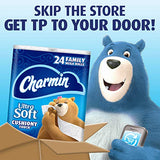 Charmin Ultra Soft Cushiony Touch Toilet Paper, 24 Family Mega Rolls = 123 Regular Rolls