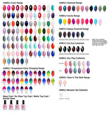 AIMEILI Gel Nail Polish No Wipe Top and Base Coat Set Soak Off UV LED Gel Nail