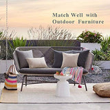 MIULEE Pack of 2 Decorative Outdoor Solid Waterproof Throw Pillow Covers Cotton