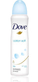 Dove Antiperspirant 48 Hours Body Spray, Cotton Soft Deodorant, 6 Packs x 150 ML / 5 Fl.Oz (International Version)