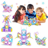 HOMOFY 88pcs Castle Magnetic Blocks - Learning & Development Magnetic Tiles Building Blocks