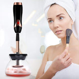 Electric Makeup Brush Cleaner Spinner - Automatic Machine Kit - Professional Makeup Brush Cleaning Tool - Quick, Easy and Effortless Way to Clean Makeup Brushes - No Dirt, Bacteria or Dead Cells