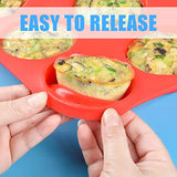 12 Cups Silicone Muffin Pan - Nonstick BPA Free Cupcake Pan 1 Pack Regular Size