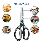 Kitchen Shears, Acelone Premium Heavy Duty Shears Ultra Sharp Stainless Steel Multi-function Kitchen Scissors for Chicken/Poultry/Fish/Meat/Vegetables/Herbs/BBQ