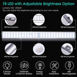 78 LED Closet Lights (2 Pack), Under Cabinet Light, Rechargeable LED Night Light