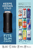 BrüMate Hopsulator Slim Double-Walled Stainless Steel Insulated Can Cooler for 12 Oz