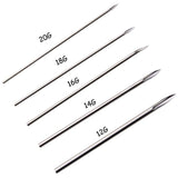 Ear Nose Piercing Needles,New Star Tattoo 100pcs Piercing Needles Mixed Sizes Including 12g,14g,16g,18g&20g for Body Piercing Needles Supplies Tool Piercing Kit Body Piercing Tool (100PCS)