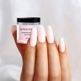 5 Colors Dipping Powder Nail Starter Kit Shiny Light Color Nail Dipping Powder System Essential Kit for French Nail with Nail Dip Tools Set