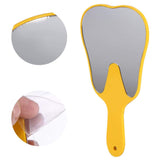 Dental Tools, Mouth Mirror with Magnification Function, Plastic Handle Tooth Dental Care Hand Mirror Tool