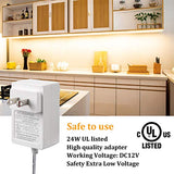 Under Cabinet LED Lighting kit, 6 PCS LED Strip Lights with Remote Control