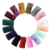 16PCS Baby Nylon Headbands Hairbands Hair Bow Elastics for Baby Girls Newborn