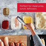 Rubbermaid Leak-Proof Brilliance Food Storage Set | 1.3 Cup Plastic Containers