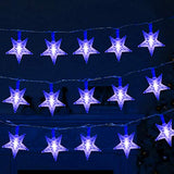 Twinkle Star 100 LED 49 FT Star String Lights, Plug in Fairy String Lights Waterproof