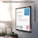 Magnetic Whiteboard 24 x 18 inches Dry Erase Board Wall Mounted