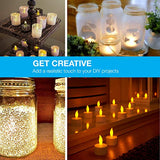 Vont LED Candles, Lasts 2X Longer, Realistic Tea Lights Candles, LED Tealight Candles