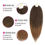 Ronsaen Box Braids Crochet Hair 100% Kanekalon Crochet Box Braids Hair（7Packs/Lot) (30"7Packs, T27)